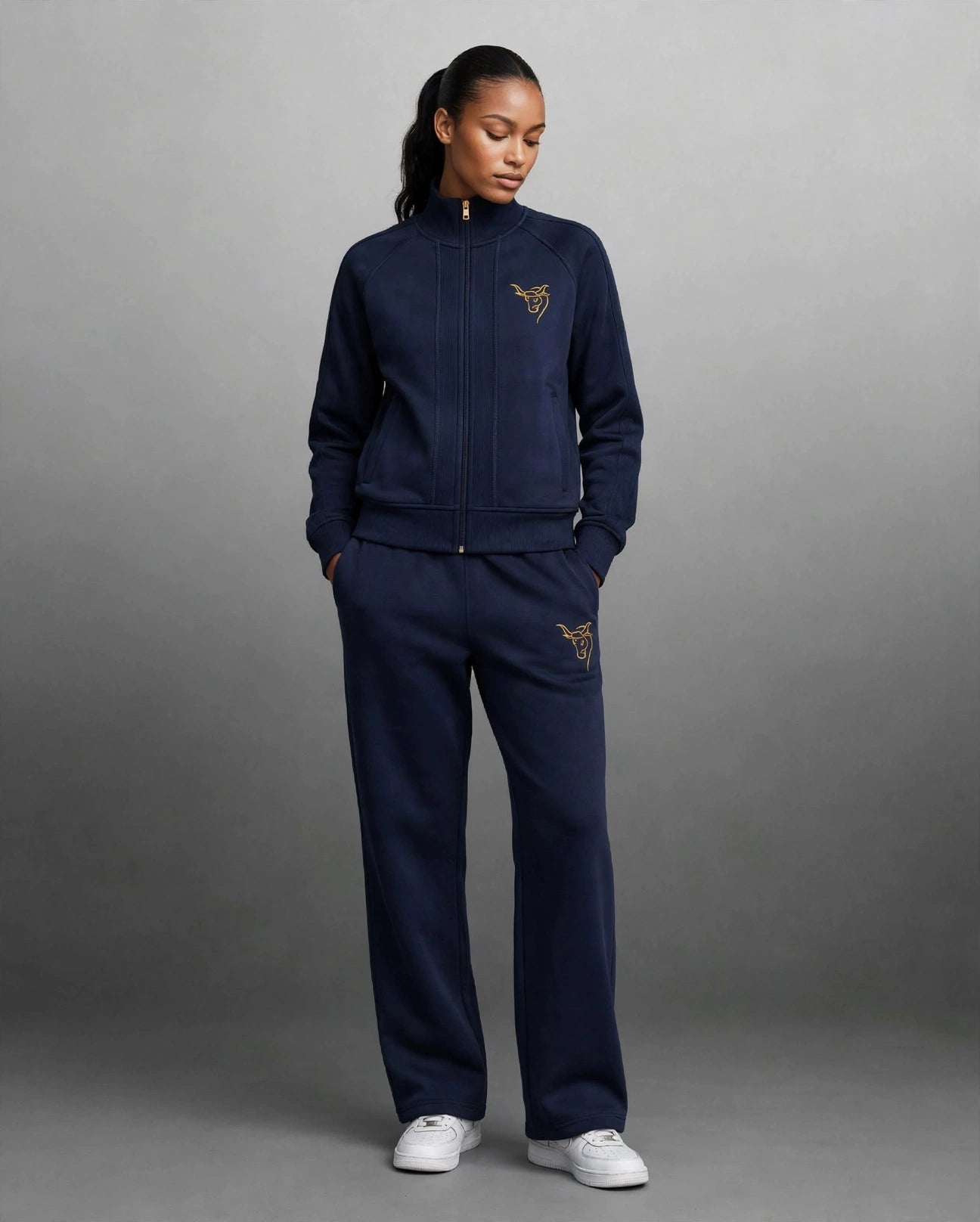 Navy & Gold Tracksuit Set