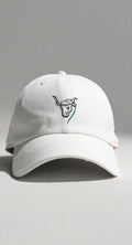White bull golf cap