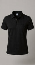 Women Black polo T-shirt