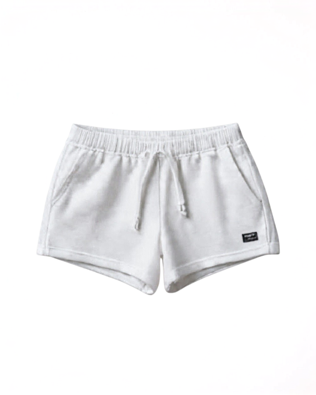 White Dolphin-style French Terry Sweat Shorts