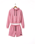 Pink Lounge Crop Set
