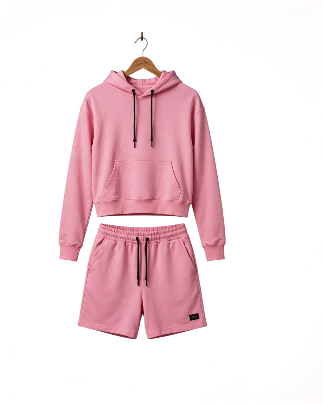 Pink Lounge Crop Set