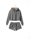 Ash Grey Lounge Crop set