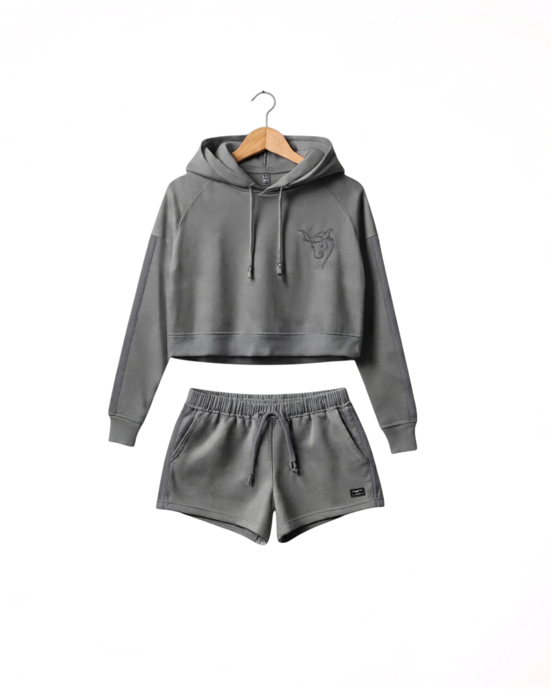 Ash Grey Lounge Crop set