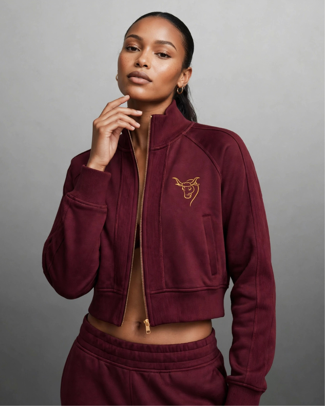 Fitbull "Burgundy Luxe" Women's Tracksuit