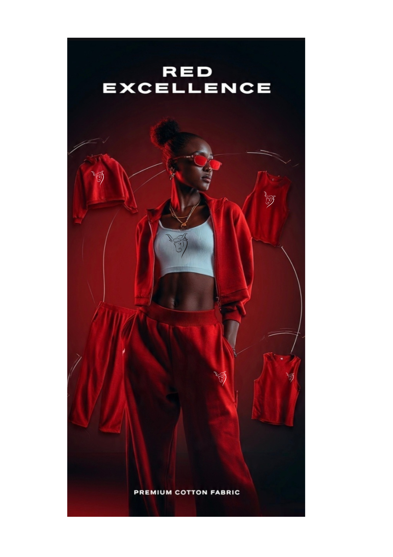 Red Women's 2-Piece Tracksuit Set
